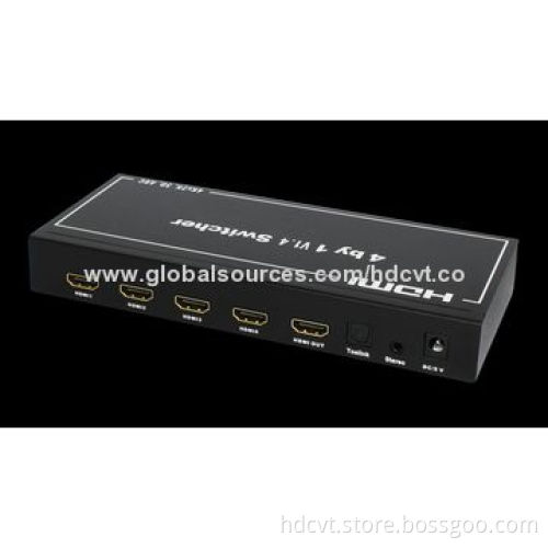 Four HDMI Ports Switcher, 4K*2K, 3D, HDCP, HDMI 1.4a,4X1 1.4a